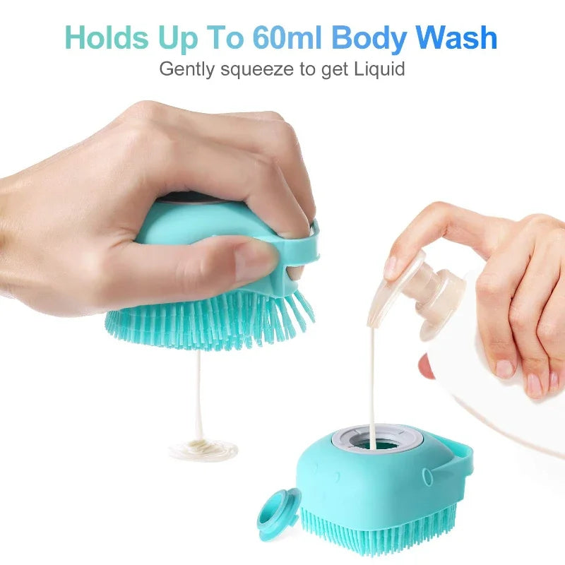 Dog Shampoo Massage Brush