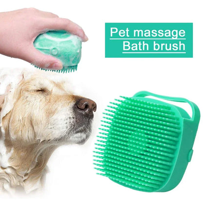 Dog Shampoo Massage Brush